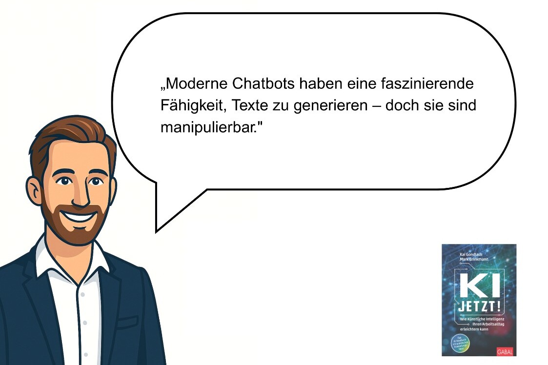 Illustration mit Kai Gondlach zum Thema: AI-Security