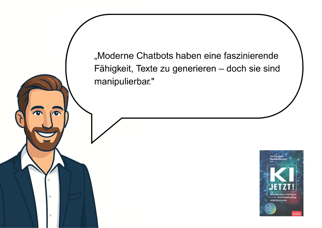 Illustration mit Kai Gondlach zum Thema: AI-Security