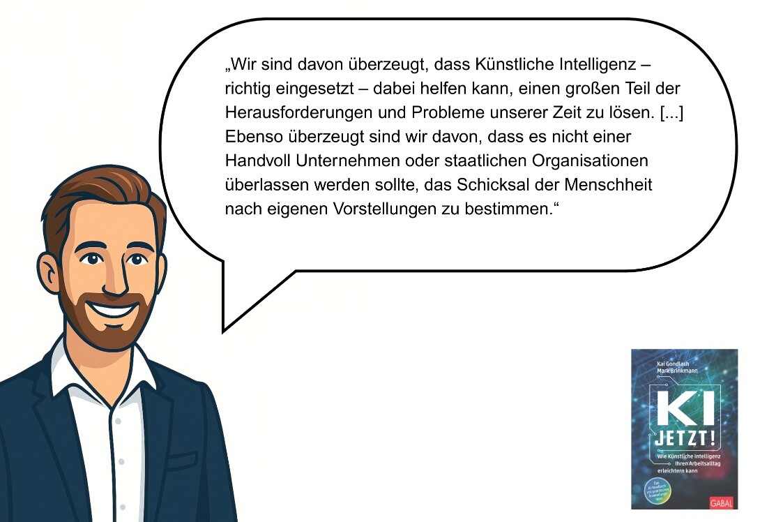 Illustration mit Kai Gondlach zum Thema: KI-Infrastruktur