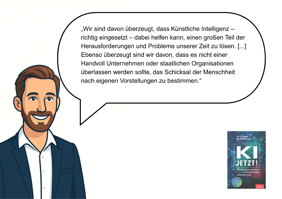 Illustration mit Kai Gondlach zum Thema: KI-Infrastruktur